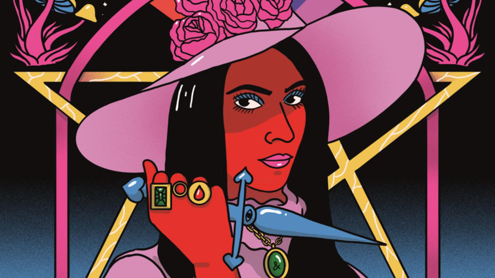 Ilustración de Miriam Persand en la exposición ‘Bruixes-Sorginak-Brujas’