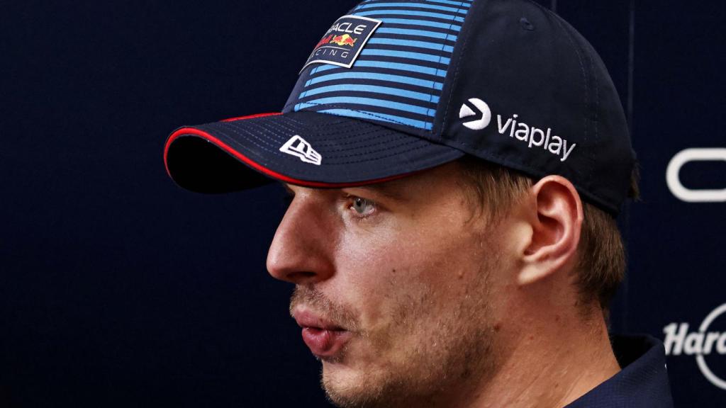 Max Verstappen realiza un gesto en la previa del GP de Miami.