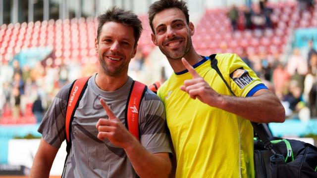 Marcel Granollers, junto a su compañero Horacio Zeballos.