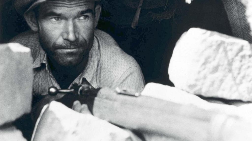 Tirador republicano en la Guerra Civil Española.