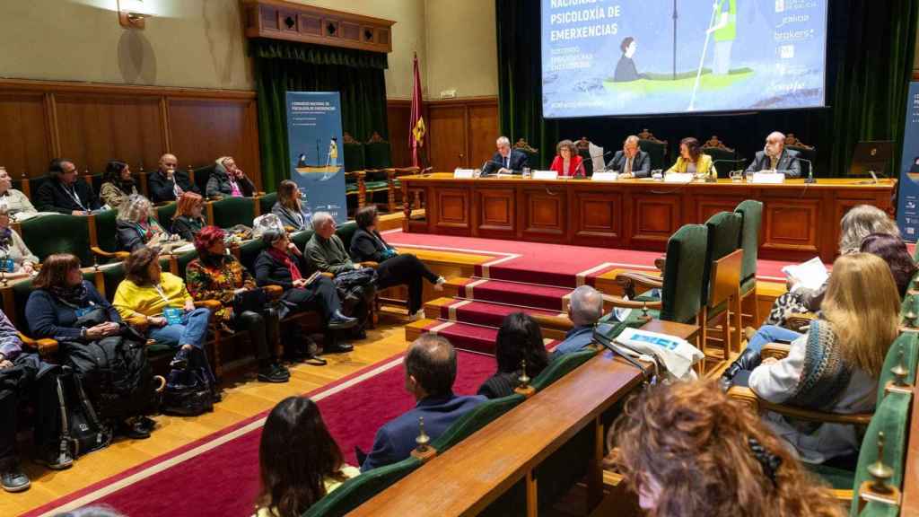 Inauguración del I Congreso Nacional de Psicoloxía de Emerxencias, en Santiago.