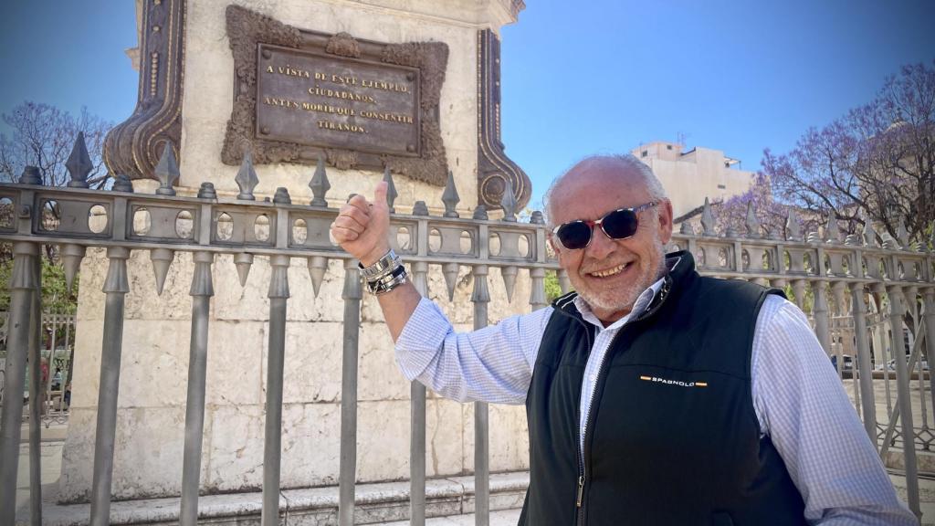 Coco, en la plaza de la Merced.