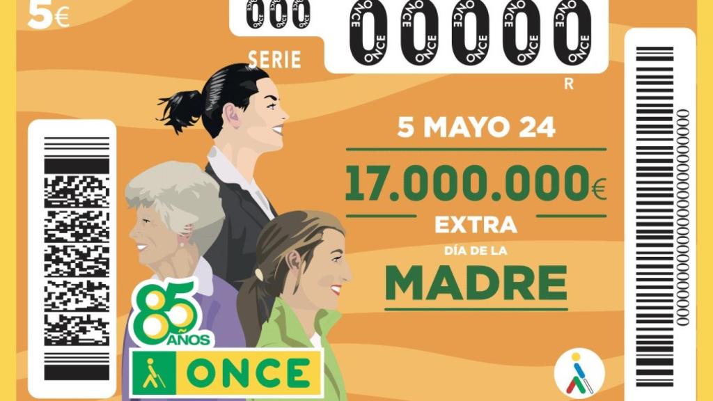 Cupón del Extra del Día de la Madre de la ONCE.