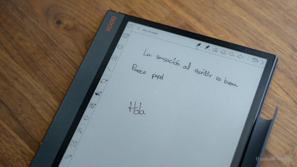 Notas tomadas a mano en el BOOX Note Air3
