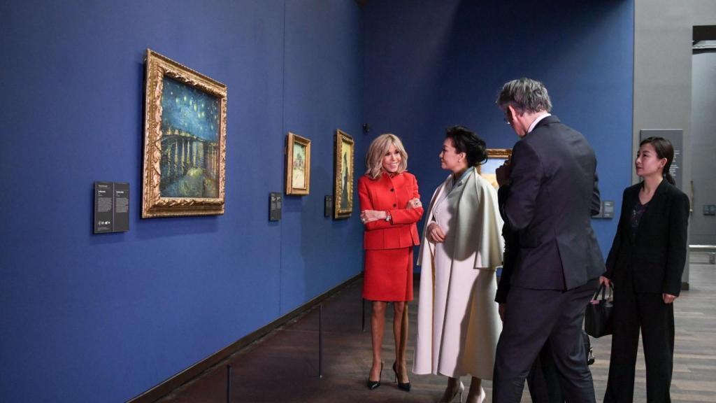 Brigitte Macron y Peng Liyuan.