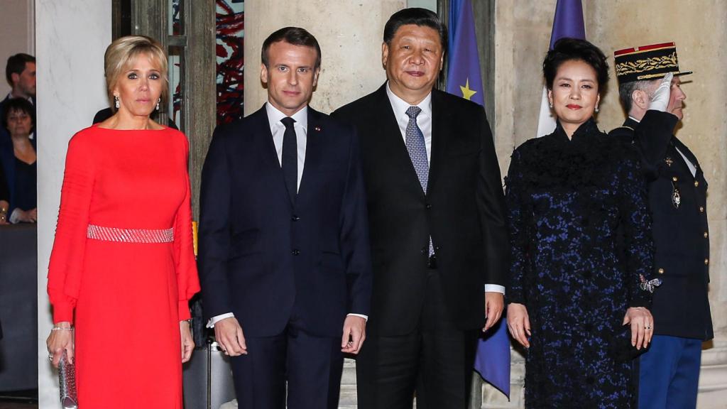 Brigitte Macron y Peng Liyuan.