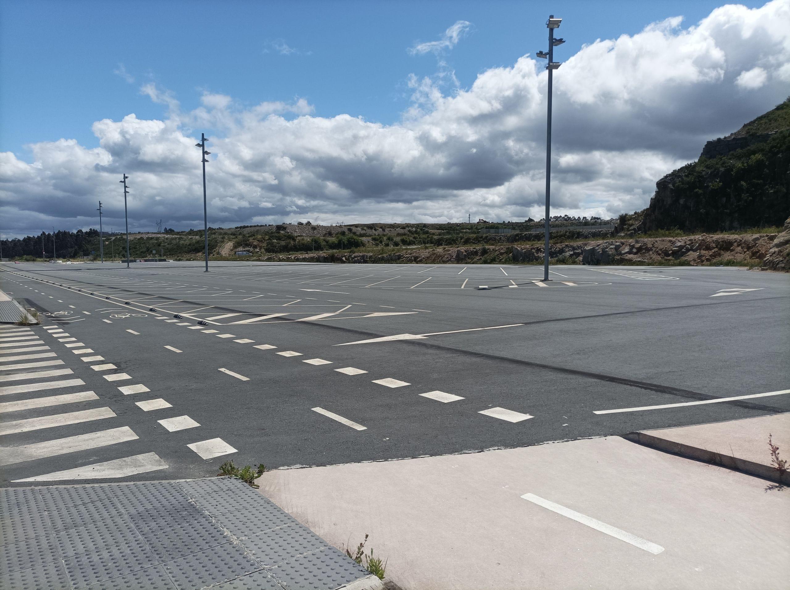 Polígono de Morás, zona de descanso para camioneros.