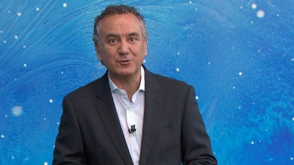 Roberto Brasero durante una emisión de El Tiempo