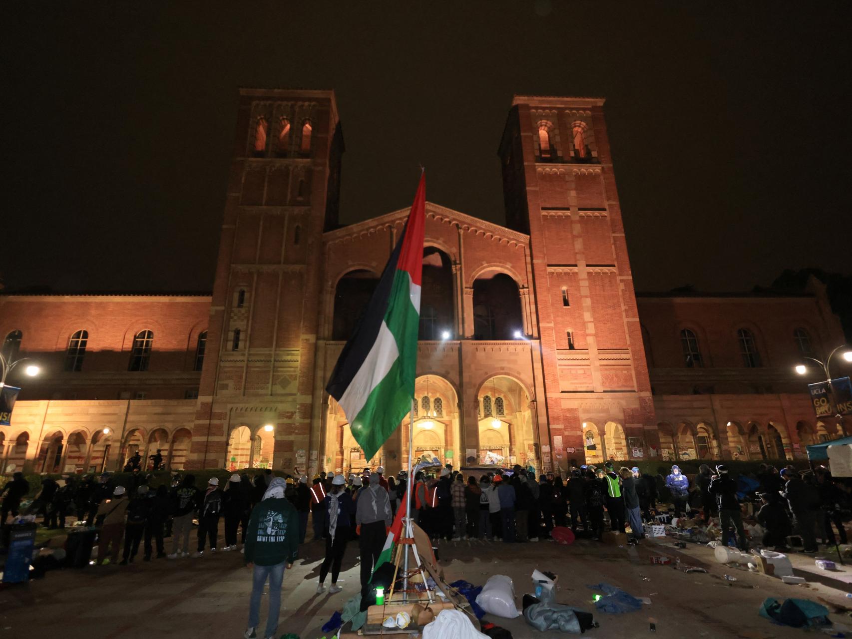 El campus de UCLA es uno de los escenarios de las protestas propalestinas en Estados Unidos.
