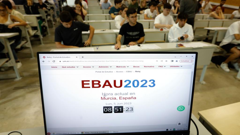 La EBAU de 2023 de Murcia, minutos antes de comenzar.