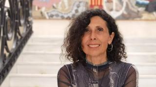 Cristina Martínez, este martes en el palacio provincial de Alicante.