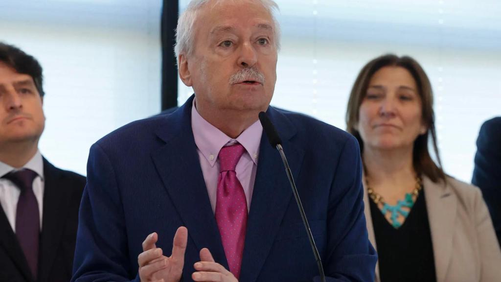 Joaquín Leguina, toma posesión como presidente de la Cámara de Cuentas de Madrid.