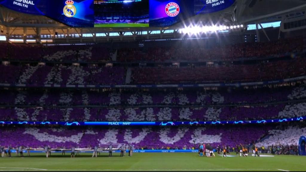 Imagen de uno de los fondos del Bernabéu.