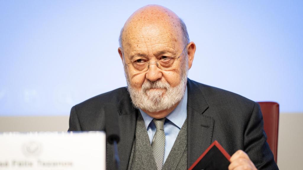 José Félix Tezanos durante un acto de la Universidad Complutense.