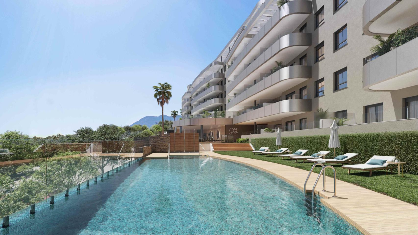 Imagen del desarrollo de Kronos Homes en Torremolinos.
