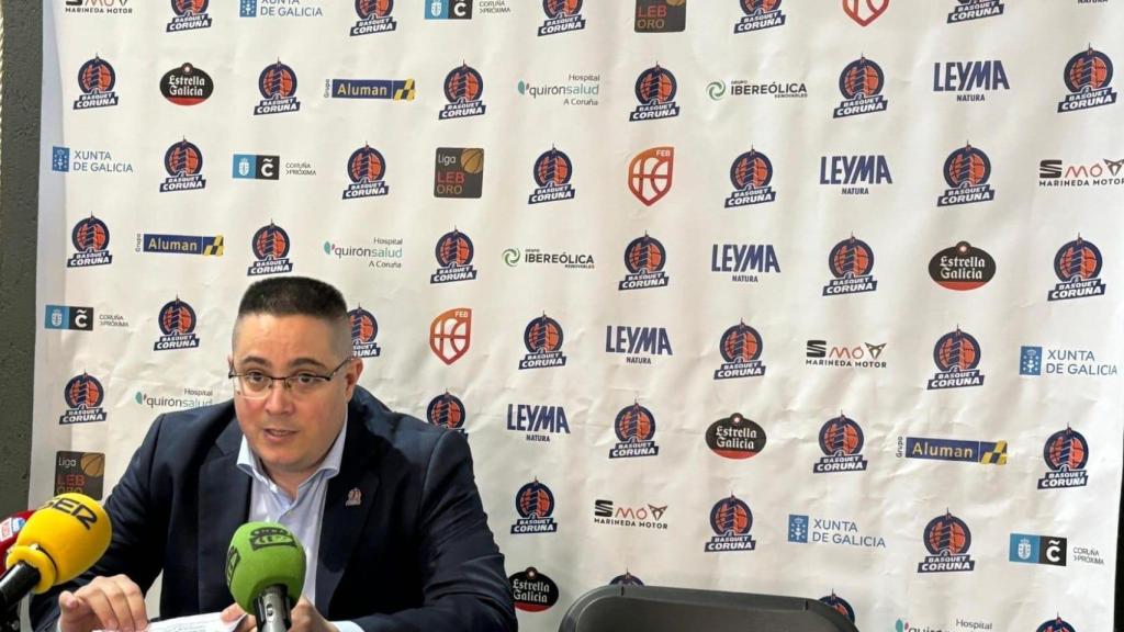Diego Epifanio durante una rueda de prensa esta temporada
