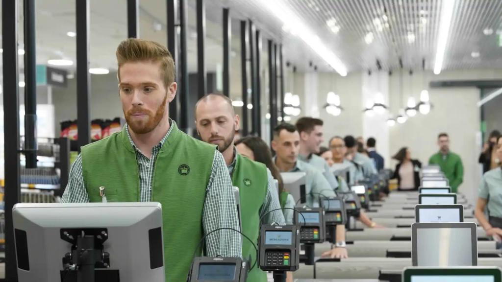 Empleados de Mercadona.