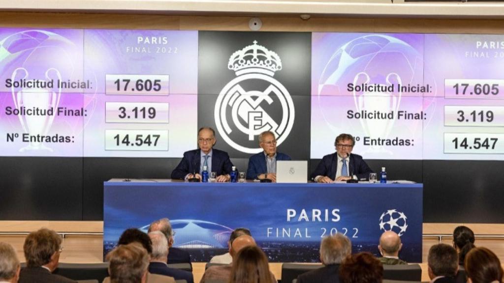 Sorteo de entradas para la final de la Champions League 2022