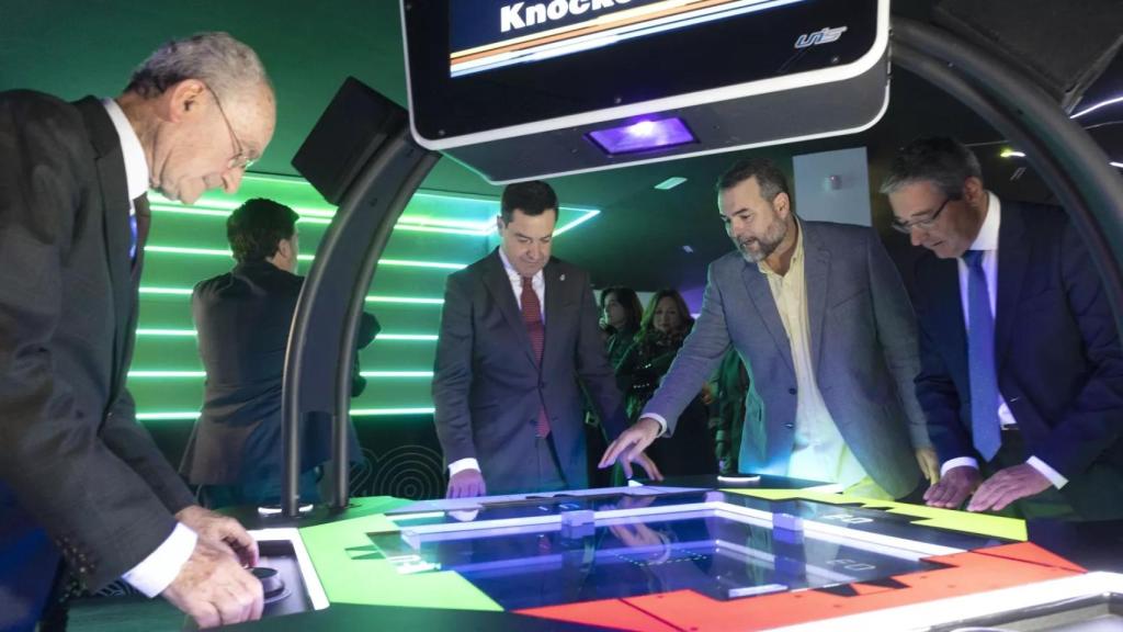 De la Torre, Moreno, Ramos y Salado, durante la inauguración de OXO Museo.