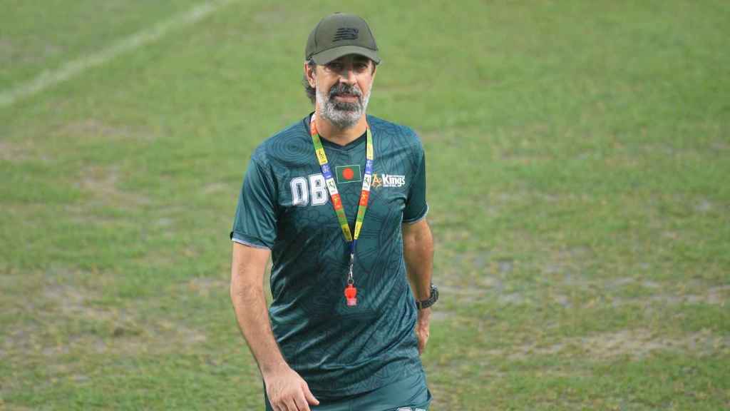 El entrenador vigués Óscar Bruzon.