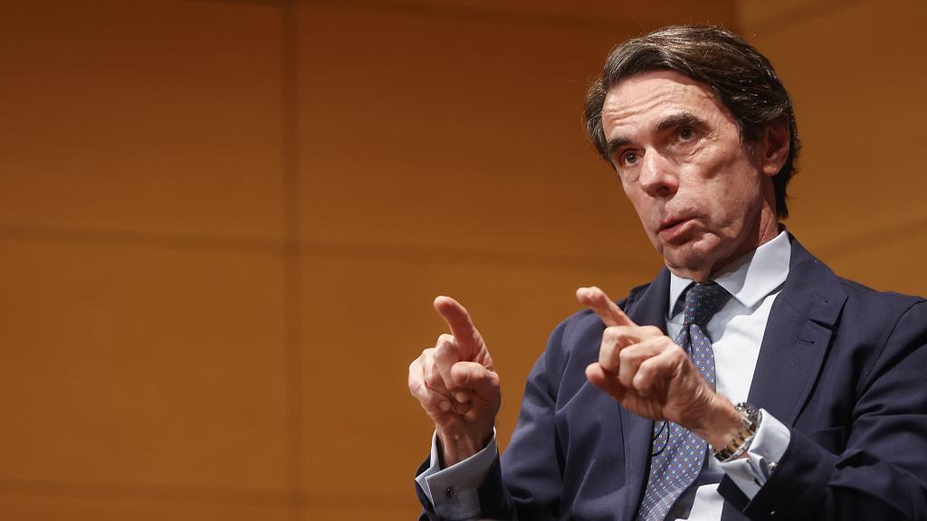 El expresidente del Gobierno, José María Aznar, en un acto en Valencia. Imagen de archivo.