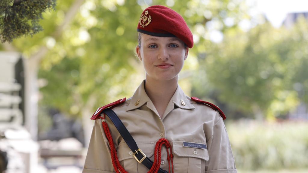 La heredera, en la Academia Militar de Zaragoza.
