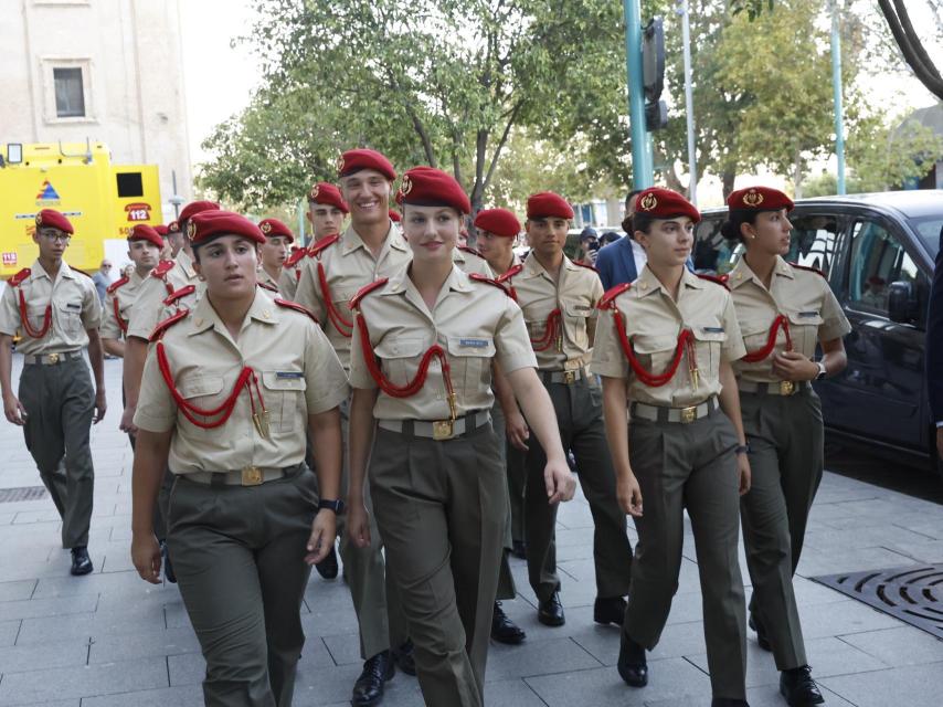 Leonor pasará tres días en Segovia con sus compañeros cadetes.