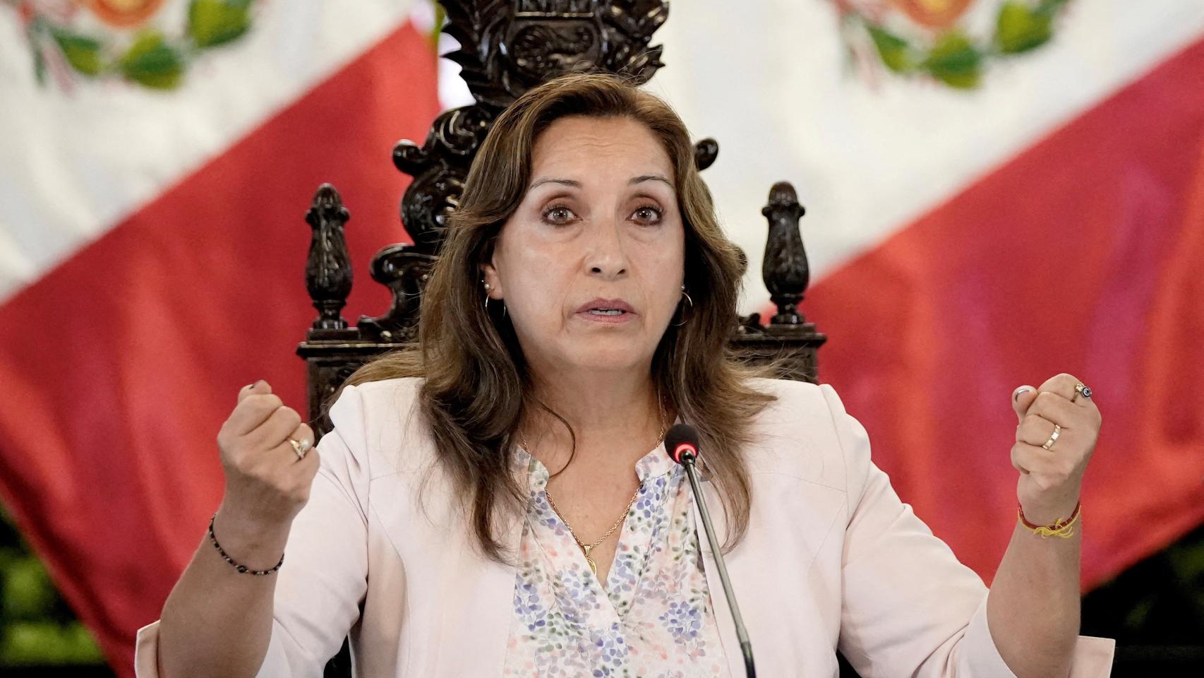 La presidenta de Perú, Dina Boluarte, en una imagen de archivo.