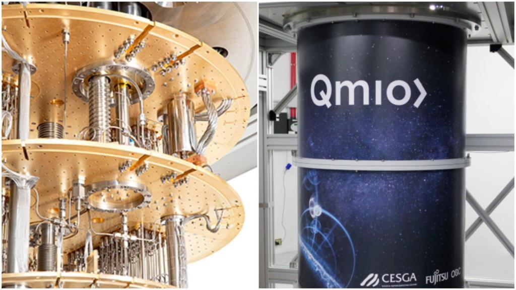 Imágenes del computador cuántico gallego