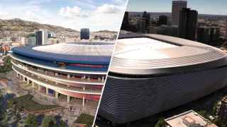 El Camp Nou y el Santiago Bernabéu, tras sus respectivas reformas