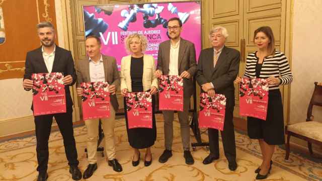 Presentación del VII Fetival de Ajedrez en el Ayuntamiento de Salamanca