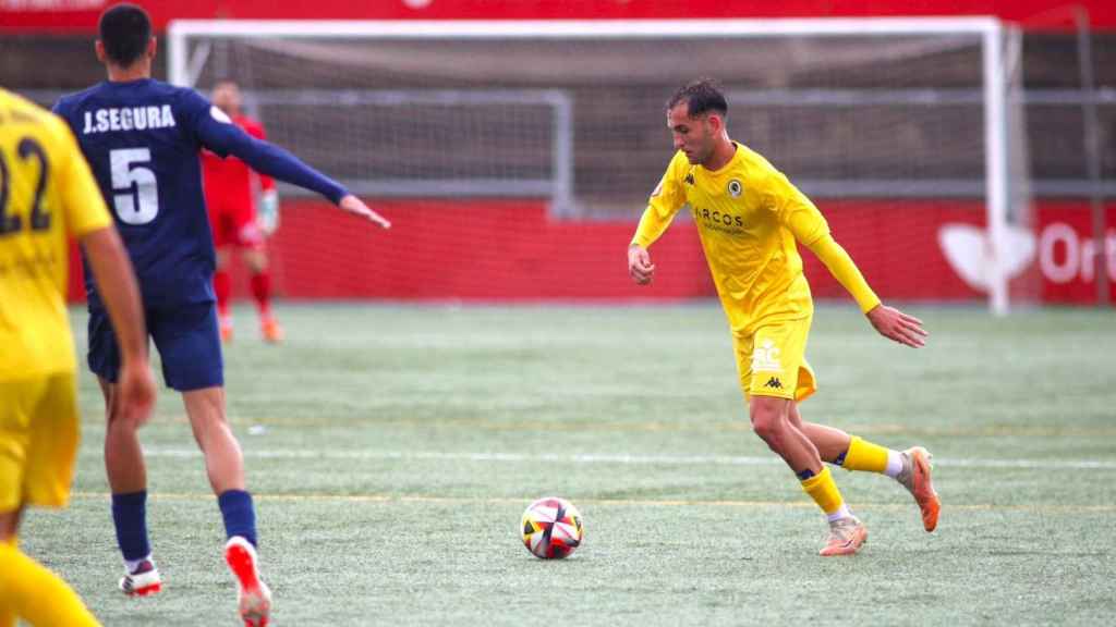Carlos Mangada, en un encuentro de esta temporada.