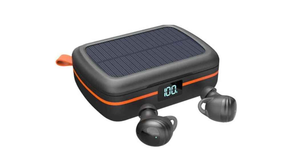 Auriculares con carga solar