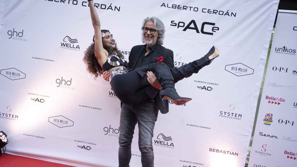Alberto Cerdán durante la celebración de su fiesta.