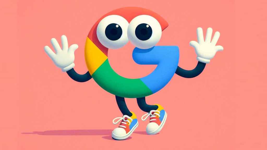 Muñeco con la forma de la G de Google