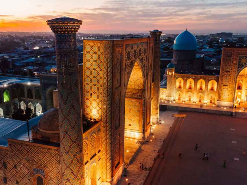 Plaza Registan, Samarcanda.