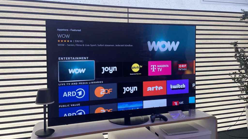 La tienda de apps del Fire TV del Panasonic Z95A.