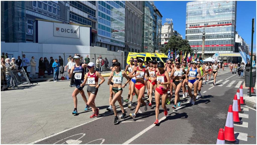 Salida de los 20 km femeninos este sábado