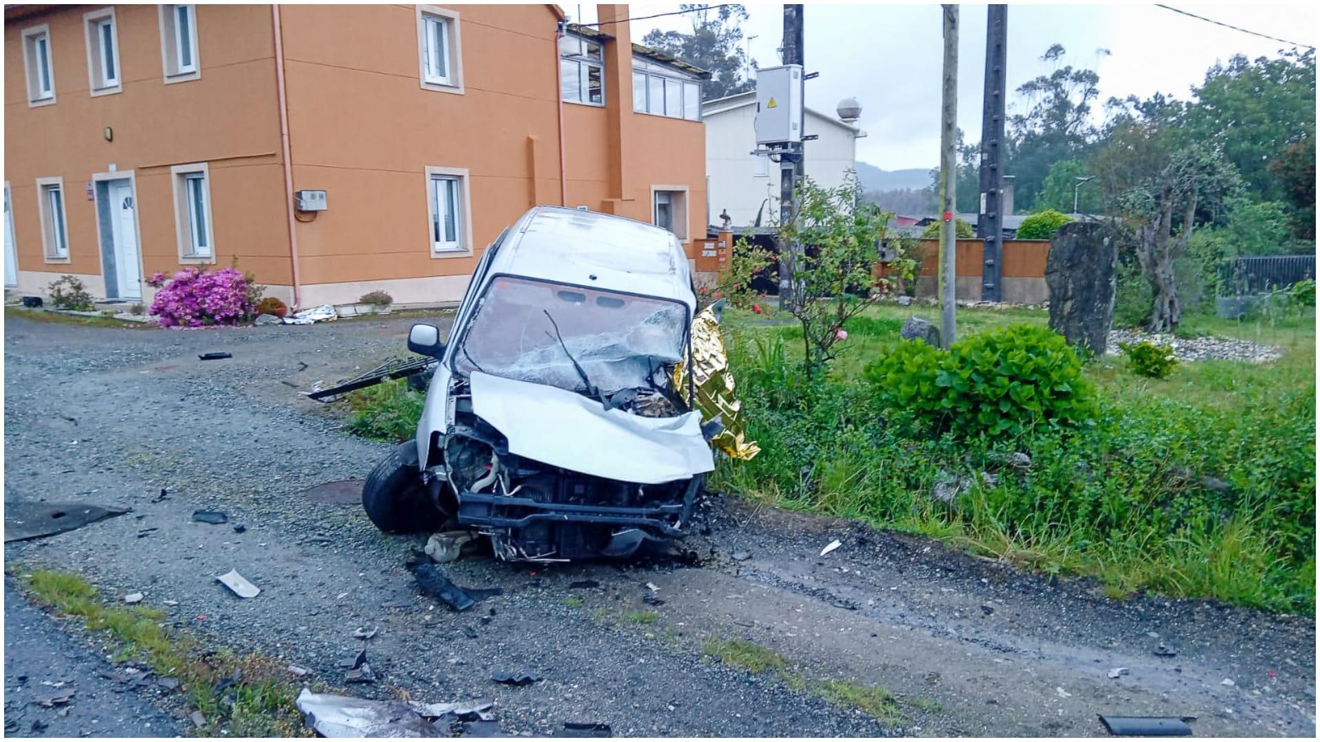 Imagen del accidente (Consorcio Contra Incendios e de Salvamento A Coruña)