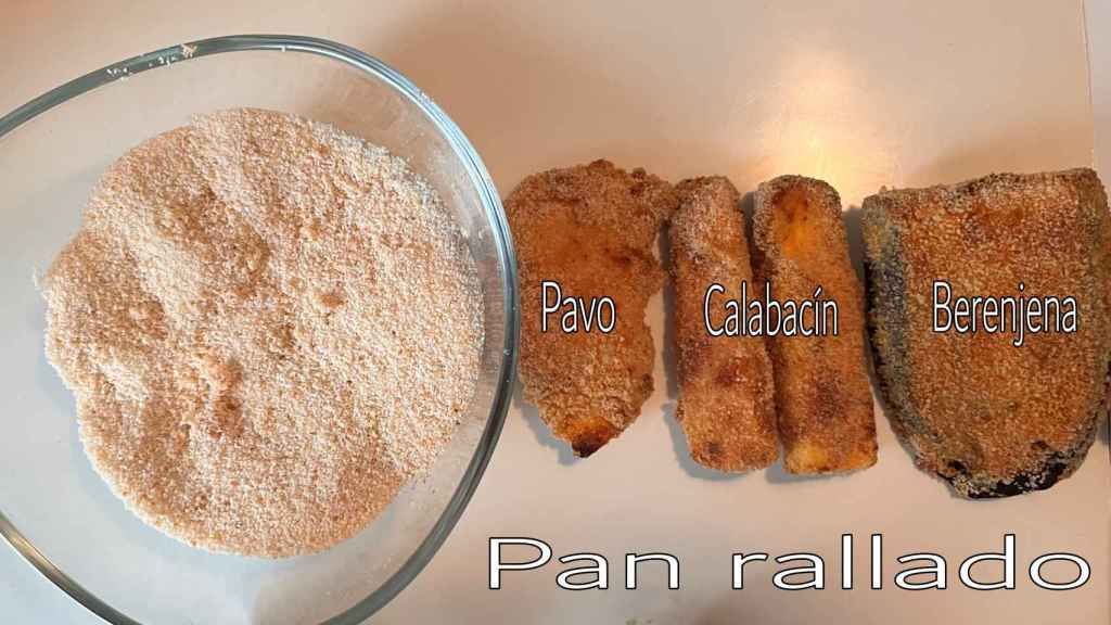 Rebozado de pan rallado en freidora de aire