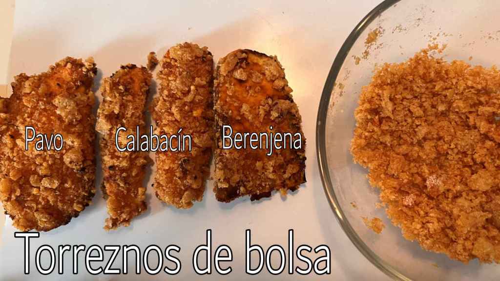 Rebozado de torreznos de bolsa