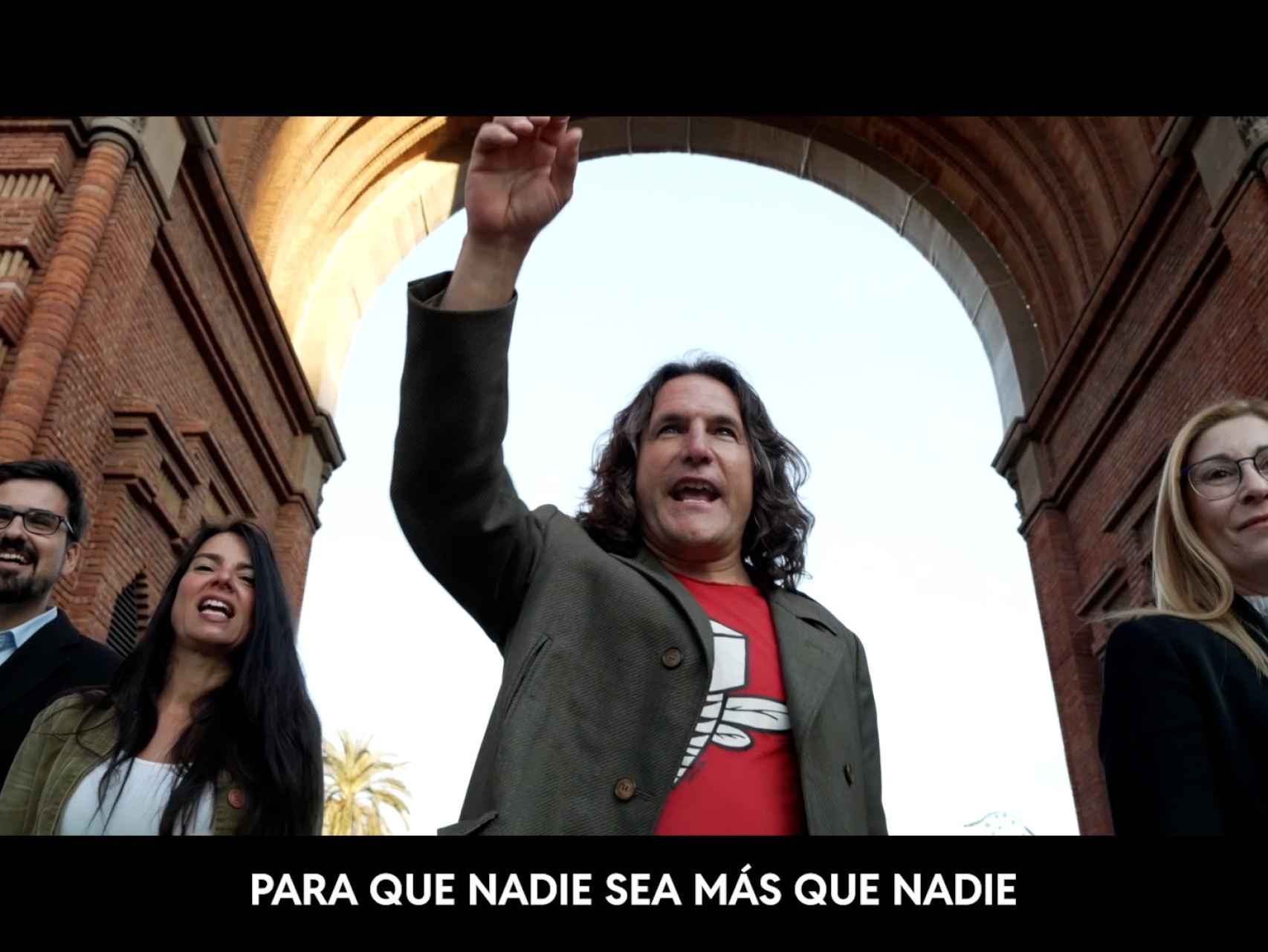El padre de Canet, Javier Pulido, en el video de campaña junto a Guillermo del Valle