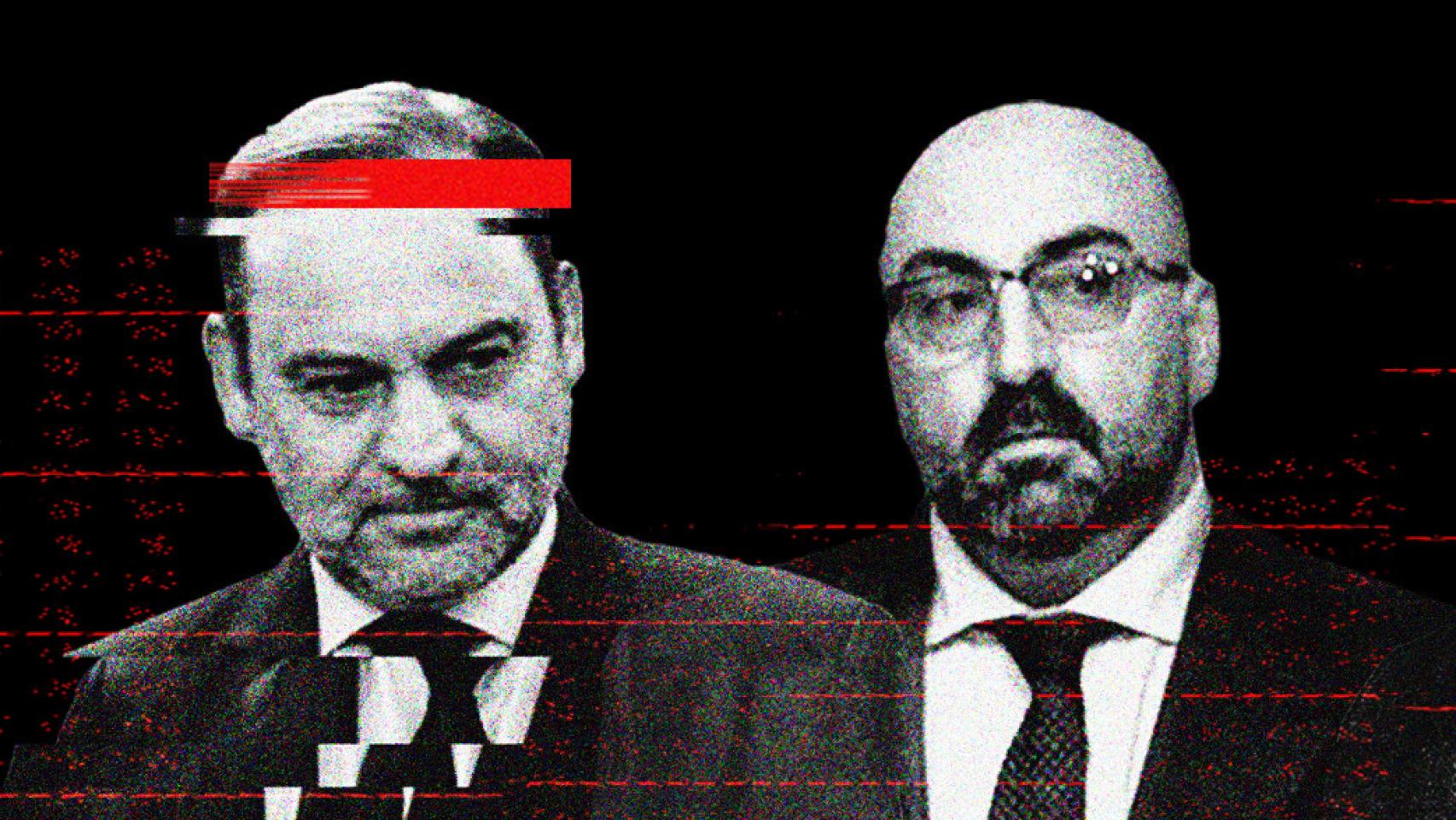 Fotomontaje con los rostros de Ábalos y Koldo.