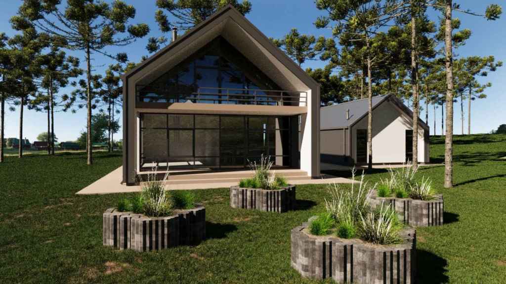 Jardineras construidas con el sistema Linx