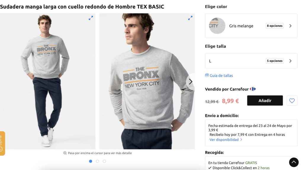 Sudadera hombre.