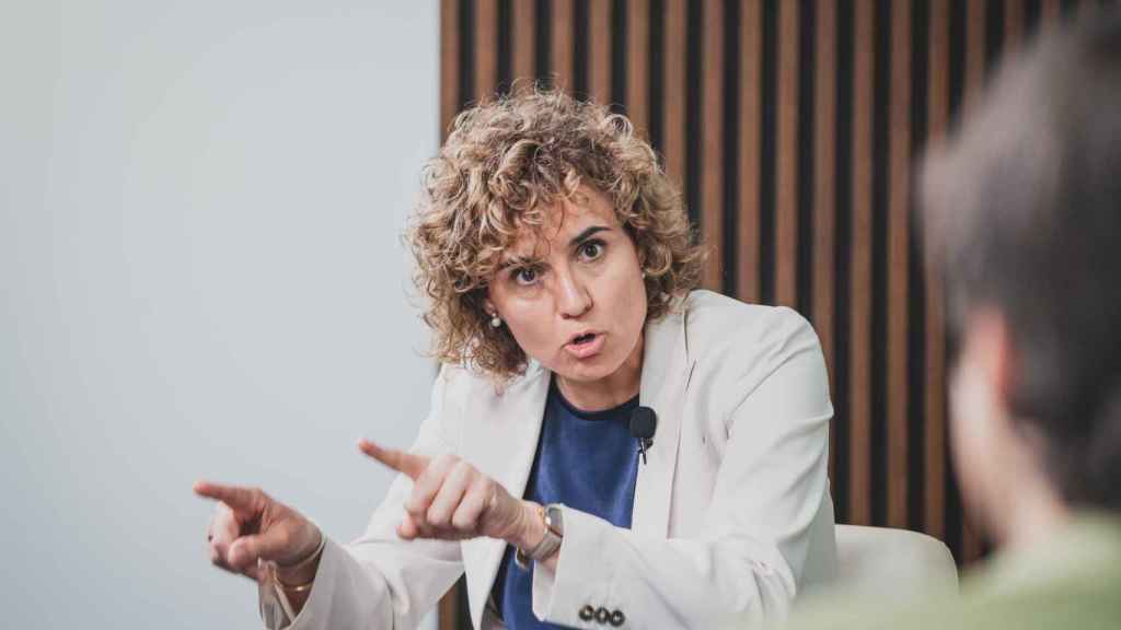 La candidata del PP para las elecciones europeas, Dolors Montserrat, en la sede de EL ESPAÑOL.