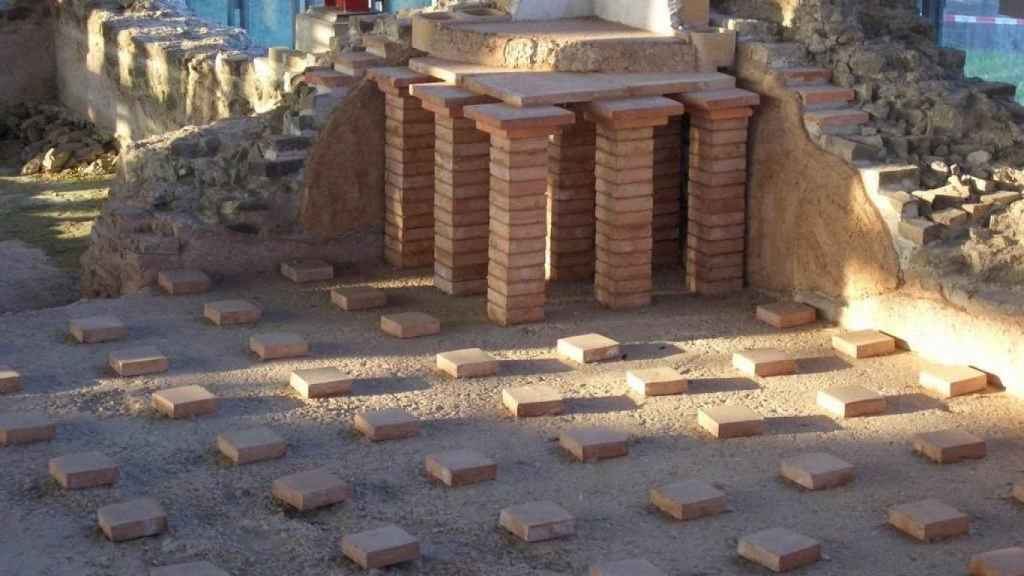 Hipocausto en Xanten (Alemania).