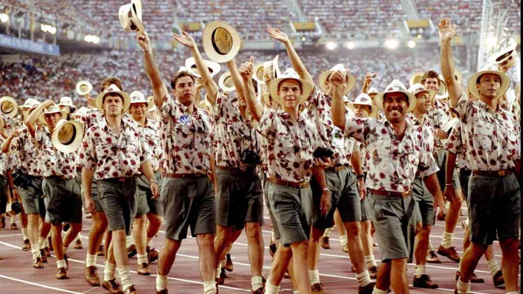 Vestimenta de la delegación australiana en Barcelona 92'.