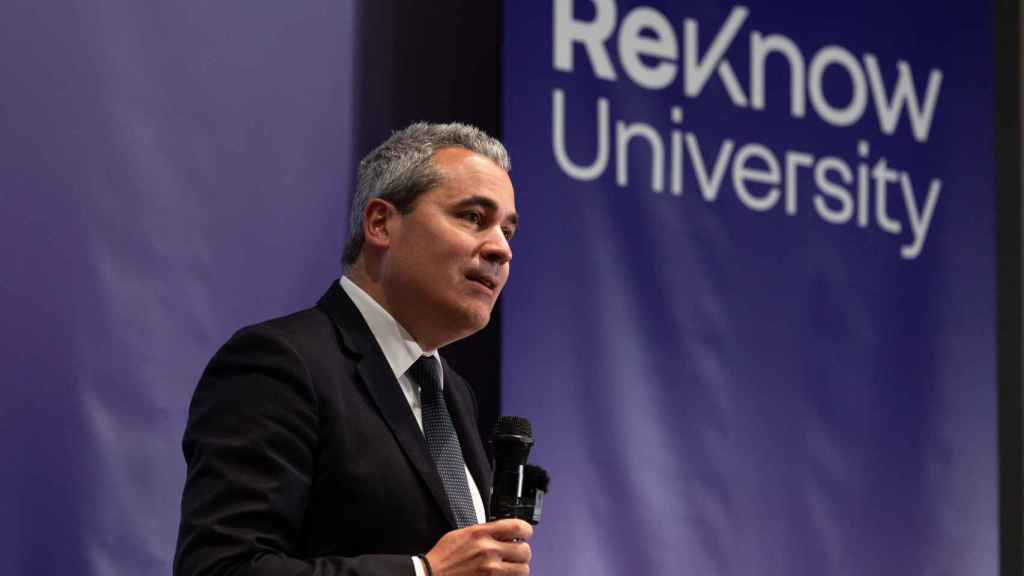 Josep María Recasens, vicepresidente de Estrategia y Desarrollo de Negocio de Renault Group y Presidente y director general de Renault Group Iberia, durante su intervención de este miércoles