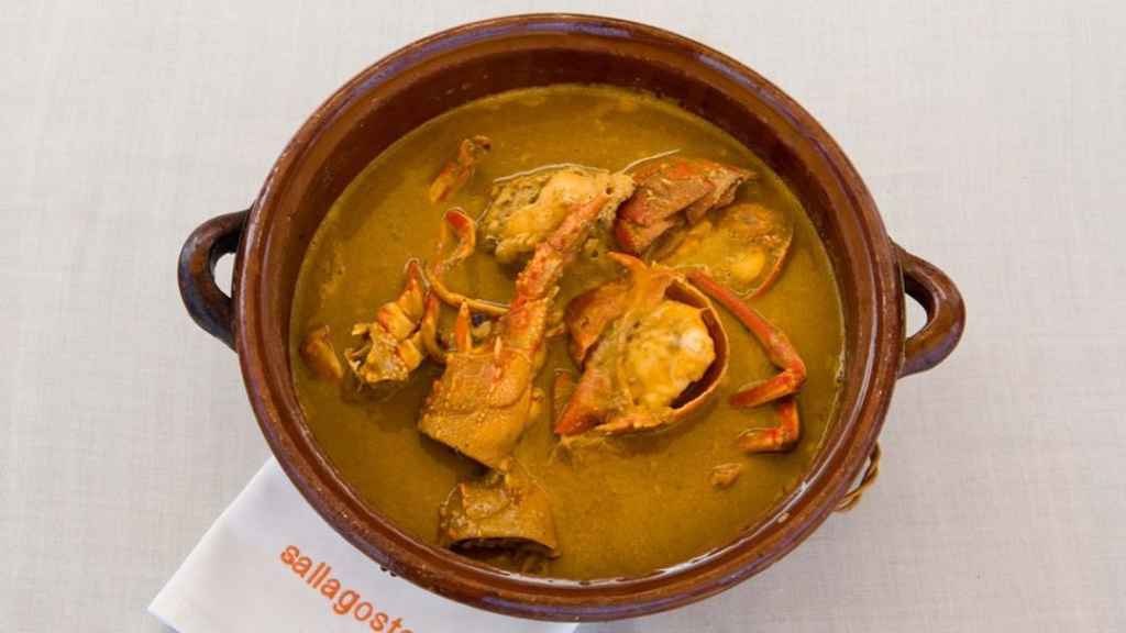 La caldereta de langosta del restaurante.